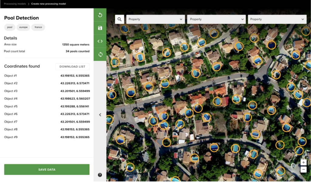 ML based pool detection